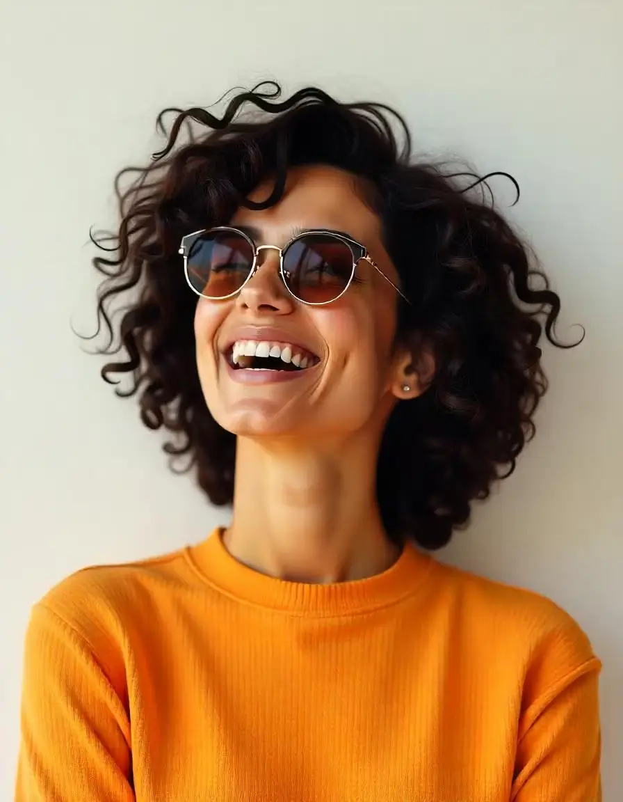 Niño con gafas de sol azules